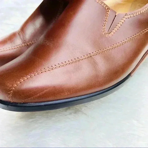 Aravon Brown Leather Comfort Slip On Loafers Size 8D - Picture 11 of 16